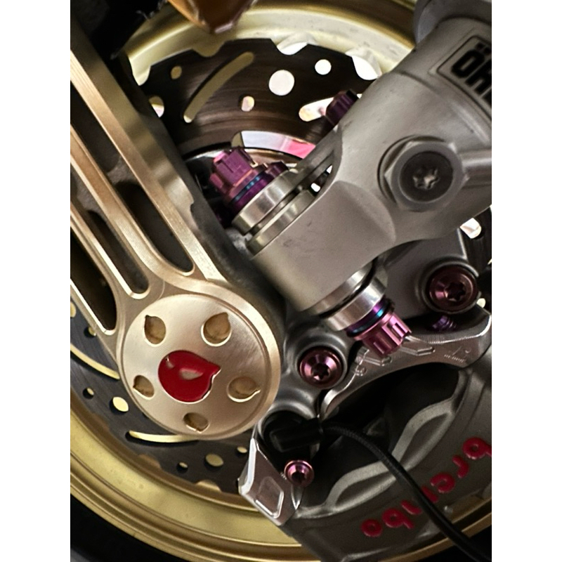 Baut titanium mur shock ohlins depan