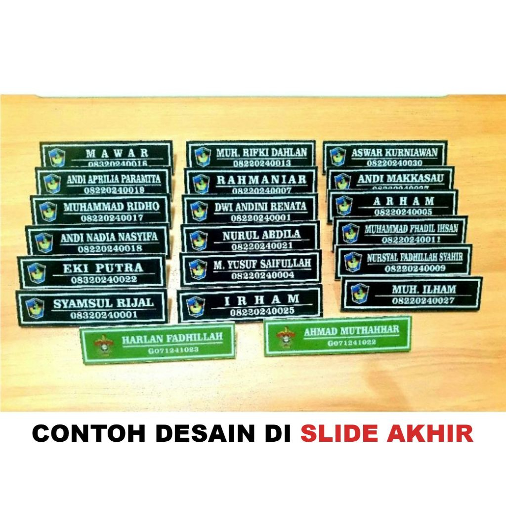 

(1 HARI JADI) | PAPAN NAMA | NAME TAG AKRILIK | PAPAN NAMA DADA | NAME TAG MAGNET