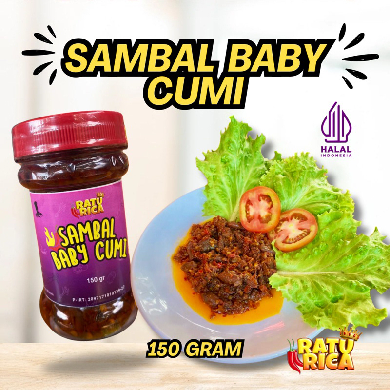 

CU - Ratu rica 150 gram bisa COD seluruh Indonesia [SAMBAL BABY CUMI]