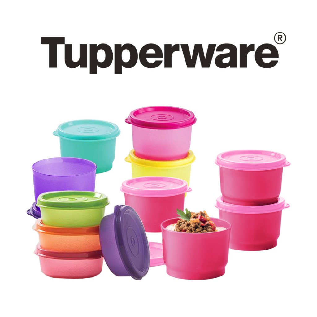 Kotak Makanan Tupperware - Small Round Container 80ml & Snack Cup 125ml | Tempat Sambal Camilan Mini