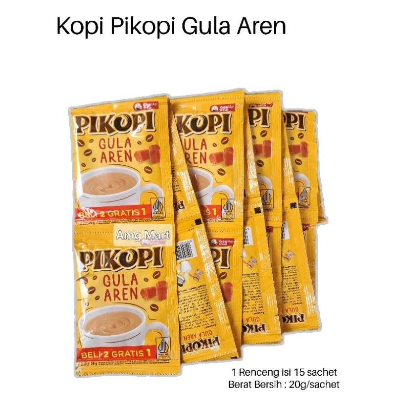 

Kopi Pikopi Gula Aren 1 Renceng isi 15sachet