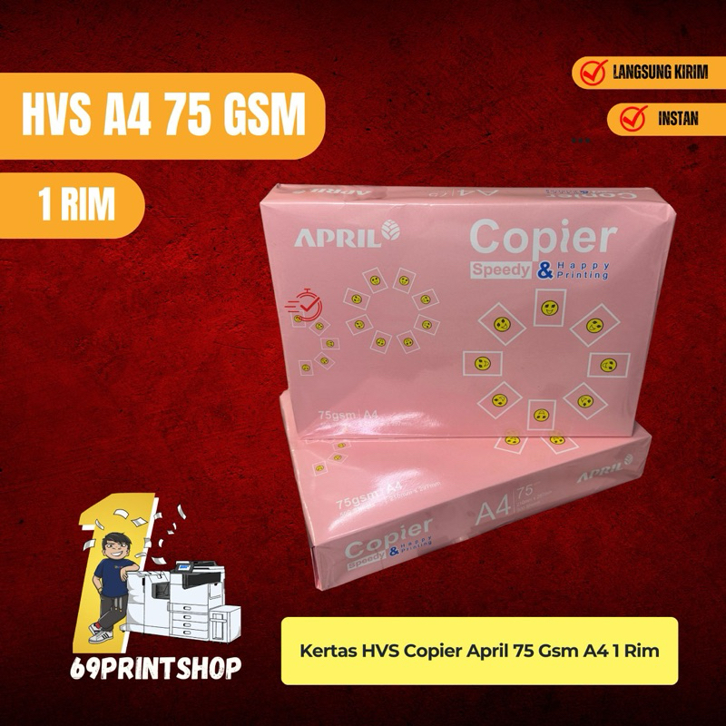 

Kertas HVS A4 75 GSM Copier April 1 Rim
