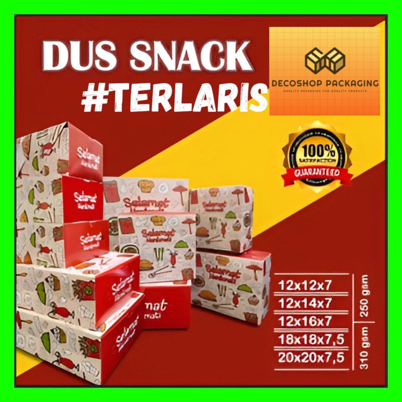 Kotak Dus Snack box Kue Motif 12x12 12x14 12x16 / Box Kardus snack Kue 12x12 12x14 12x16