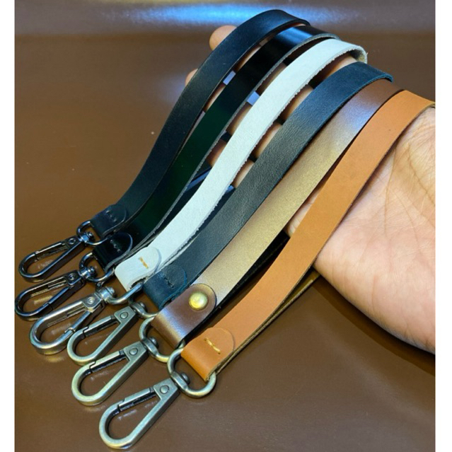 Gantungan Kunci Kulit Sapi Asli Tali Pouch Tali Tas Wanita Tali Case Gantungan Tas Kulit