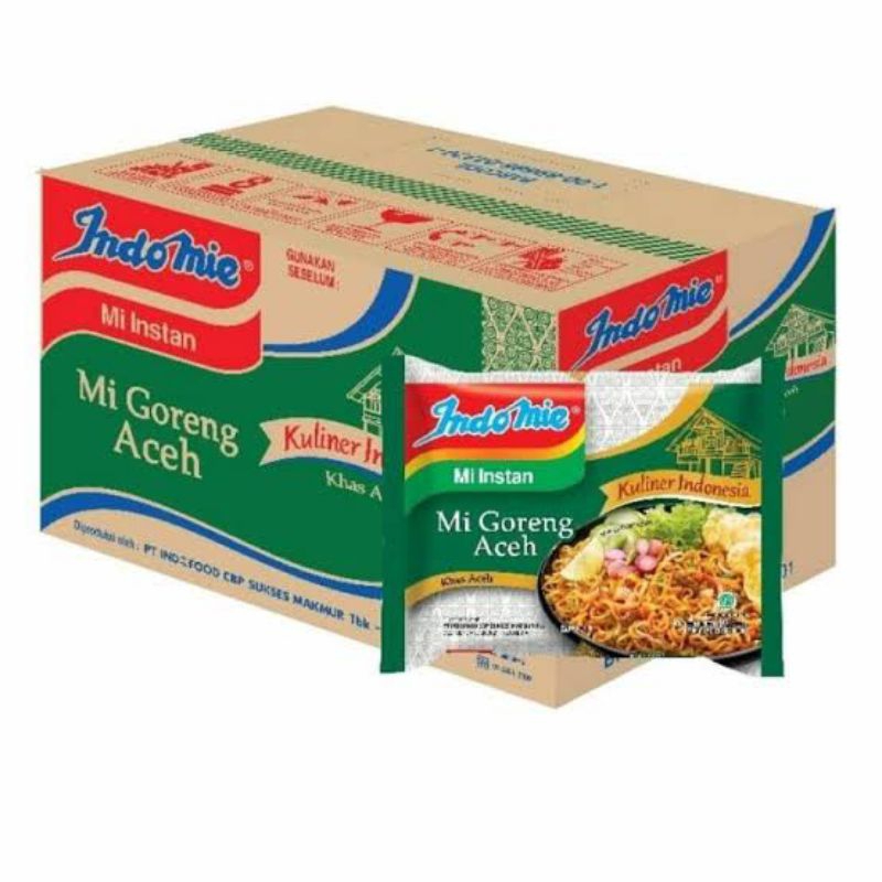 

Indomie goreng Aceh 1 dus isi 40pcs
