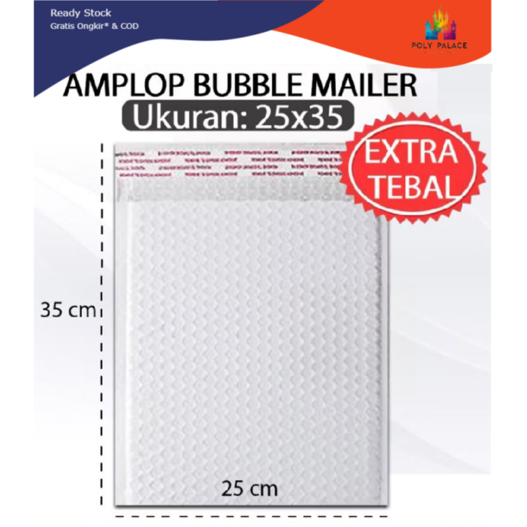 

PP - Bubble Mailer White Pearl 25x35