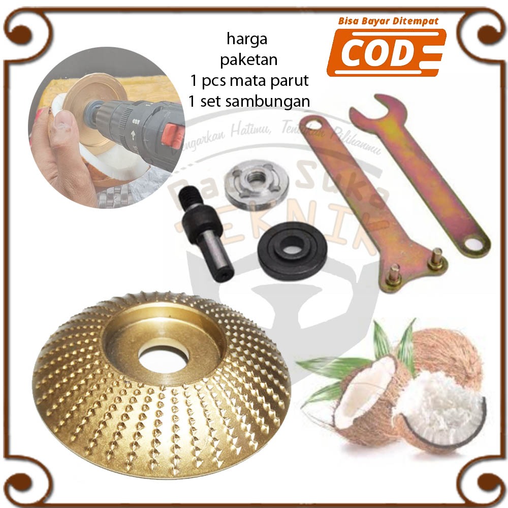 alat parutan mata gergaji gerinda parut pengupas serut kerok kerik kelapa mangkok cembung