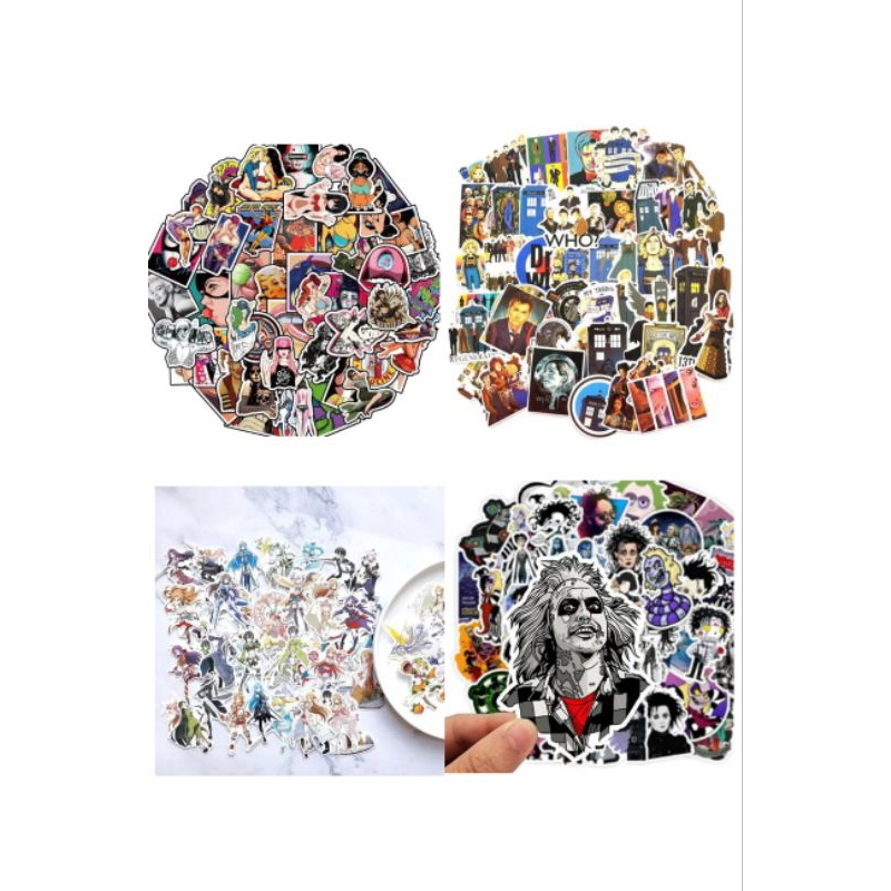 

stiker pack mix model set of 50
