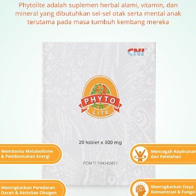 Phyto Lite Suplemen Anak Herbal Alami Phytolite Ekonomis 20 tablet