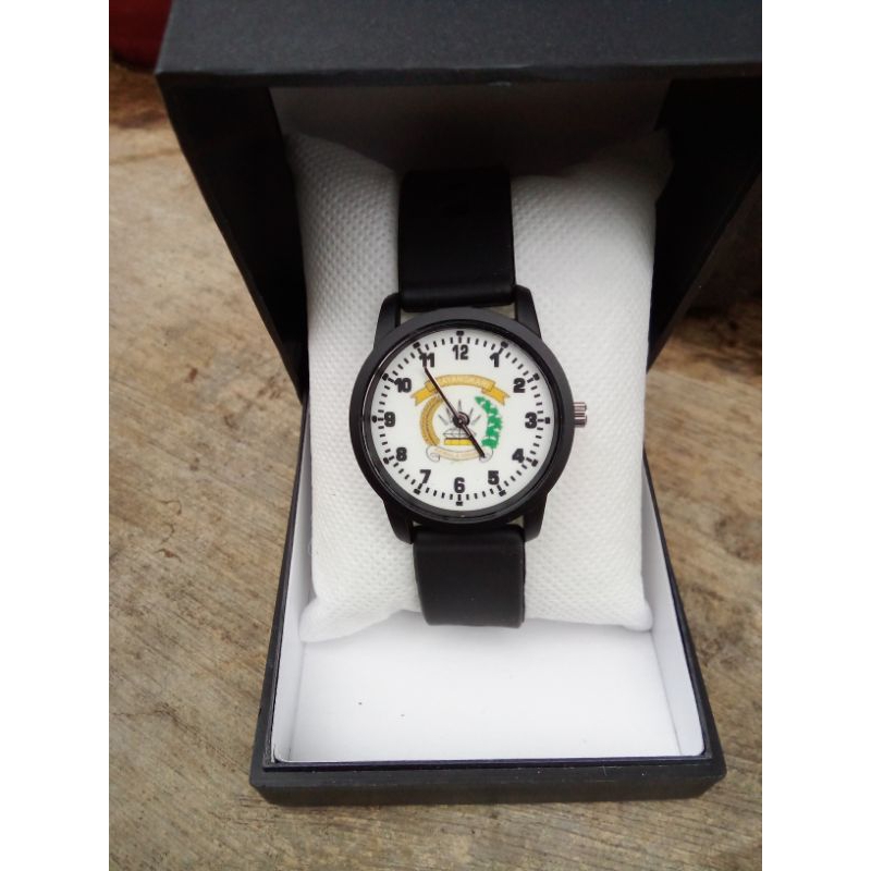 jam tangan custom bhayangkari rubber doff