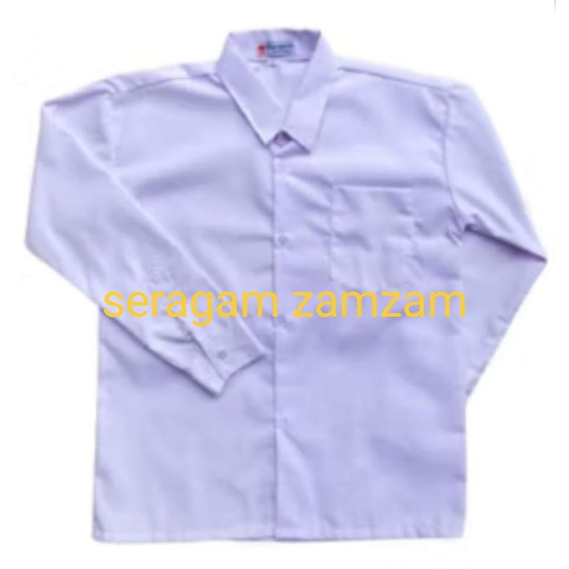 Kemeja putih panjang polos SD,SMP,SMA/seragam sekolah/kemeja kerja kantor kemeja putih kerja kantor