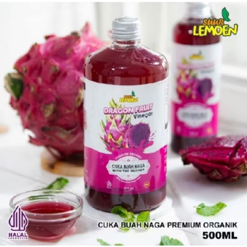 

CUKA BUAH NAGA 500 ML || DRAGON FRUIT VINEGAR || CUKA NAGA ORGANIK BY SUUR LEMOEN ID