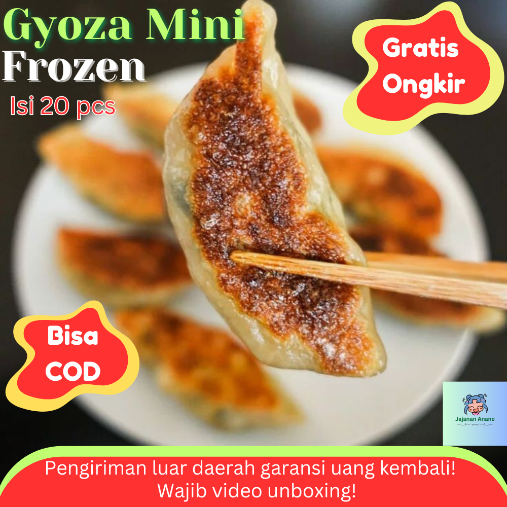 

Gyoza Mini Frozen 20 pcs Isi Daging Ayam Kuotie Dumpling Pangsit Chili Oil Gioza Ayam Beku