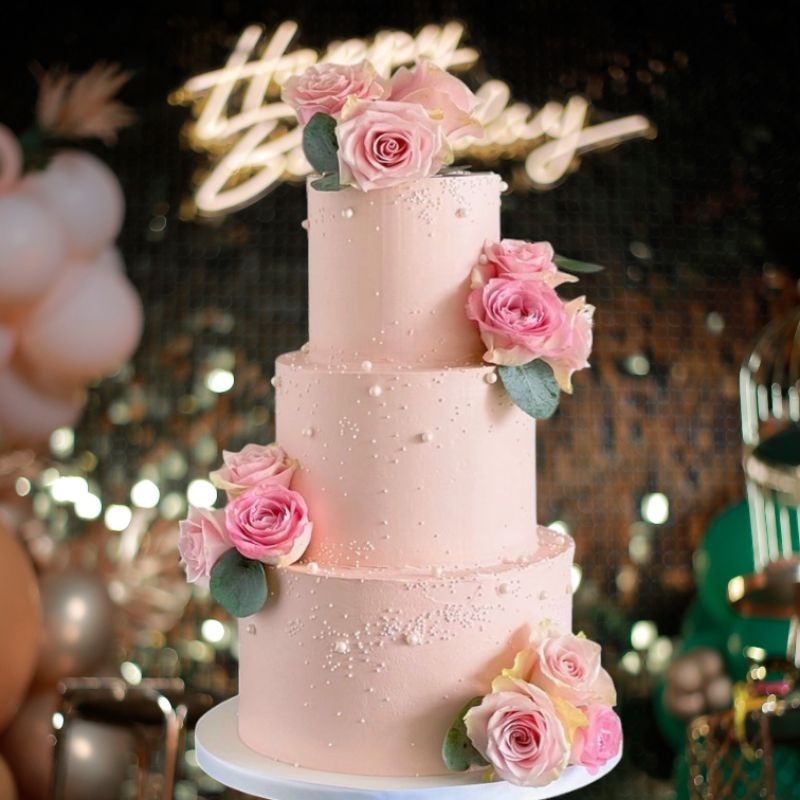 weding cake/cake tinggi//custom cake