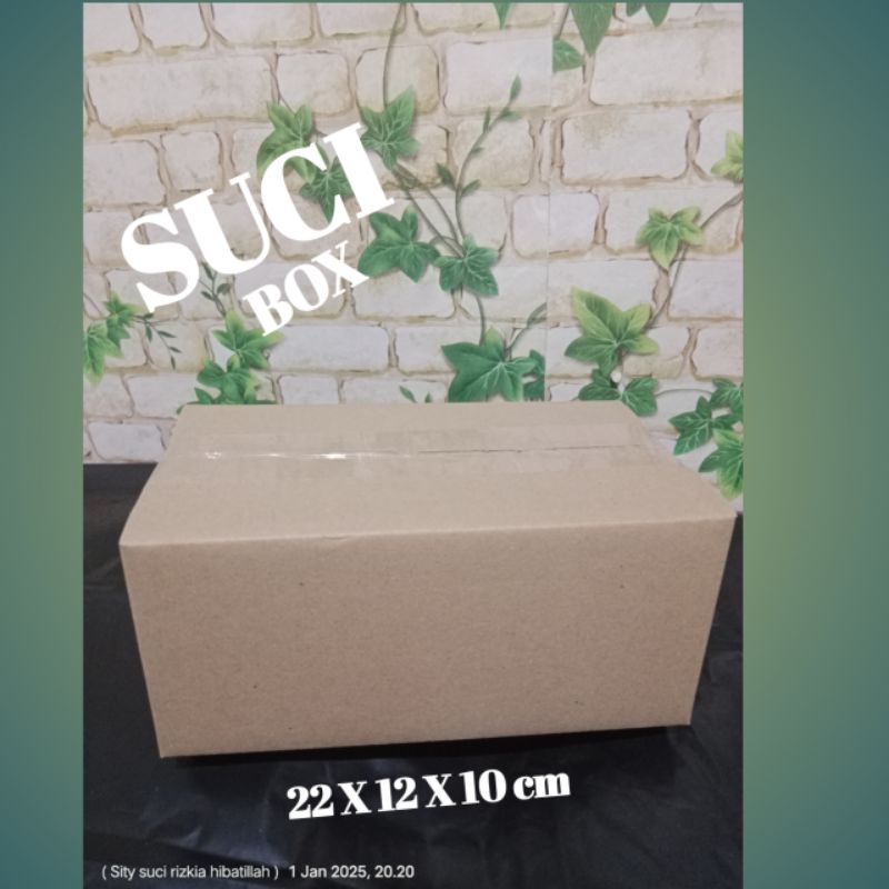 

kardus karton box ukuran 22 X 12 X 10 cm dus ST untuk packing serba guna
