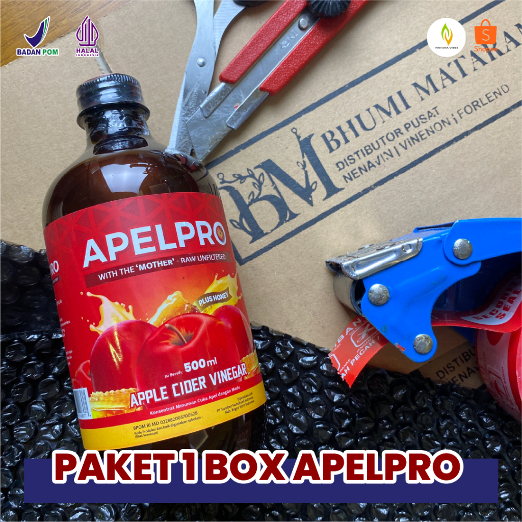 

APELPRO - Cuka Apel Original Untuk Solusi Diet Sehat Alami Tanpa Bahan Kimia - 100% HALAL & BPOM