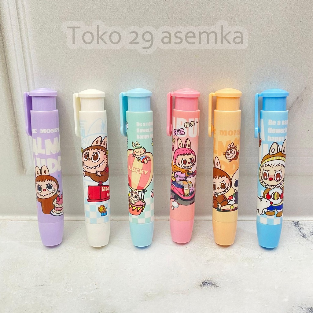 

PENGHAPUS CETEK DEPRESSIBLE LABUBU ER-1756 ERASER LUCU UNIK FANCY KARAKTER ALAT TULIS KANTOR SEKOLAH