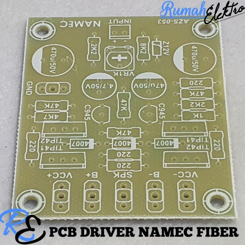PCB DRIVER POWER AMPLIFIER NAMEC FIBER FR4