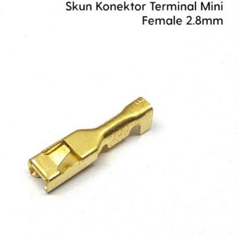 Skun Konektor Terminal Mini Female/Male 2.8mm