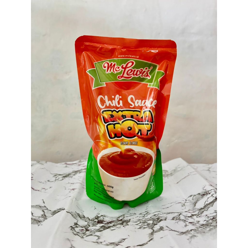 

McLewis Chili Sauce Extra Hot Kemasan Pouch 500gram