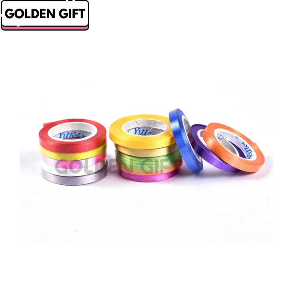 

Pita Ribbon Balon 5 Meter Pita Balon Kecil Pita Ribbon Warna Warni Pita Dekorasi Ulang Tahun/Pita Tarik/Hiasan Pita