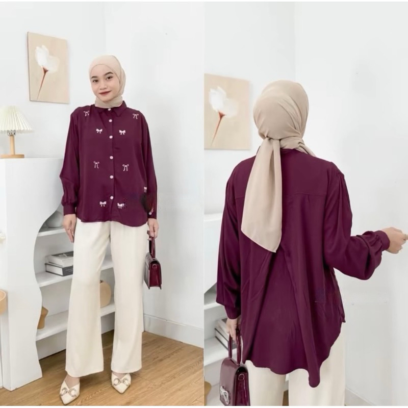 FF BORPI KEMEJA RAYON DIAMOND BORDIR PITA