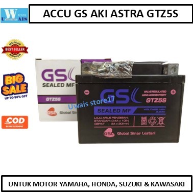 AKI KERING AKI GS ASTRA GTZ5S GS ACCU GS ASTRA AKI MOTOR AKI MOTOR BEAT VARIO 110 FI