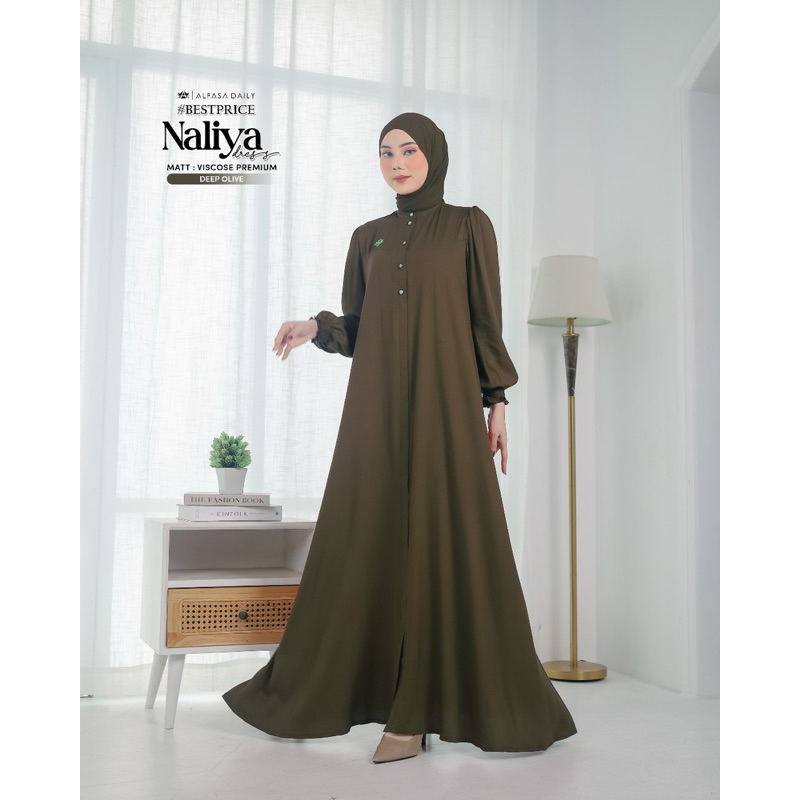 Naliya Dress,  Viscoso Premium, gamis alfasa, dress alfasa, gamis adem, dress nyaman