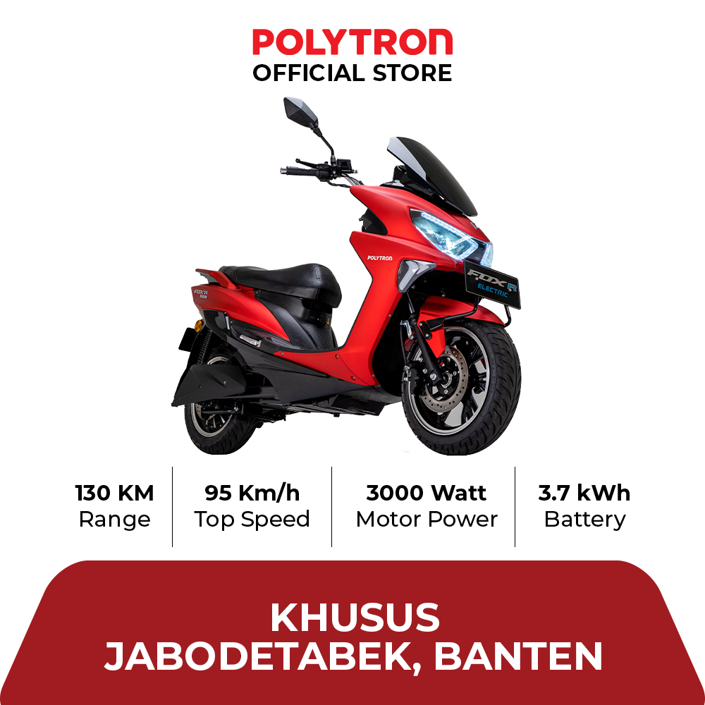 SUBSIDI POLYTRON Fox R Sepeda Sepeda Motor Listrik - OTR Jabodetabek - Banten