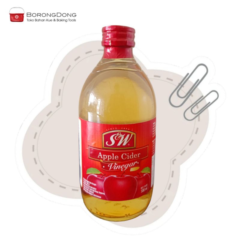 

S&W Apple Cider Vinegar 500 Ml / Cuka Apel