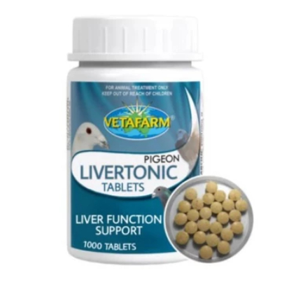 LIVERTONIC VETAFARM OBAT PENETRAL BURUNG VITAMIN HATI DETOX RACUN MERPATI BALAP