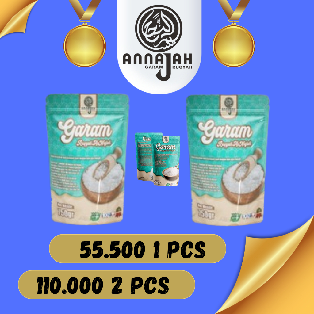 

Garam Ruqyah AnNajah Asli Penangkal sihir Penarik rejeki ampuh Beli 1 dapat 1