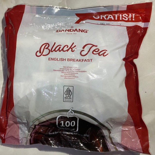 

Dandang Black tea isi 100 kantong teh