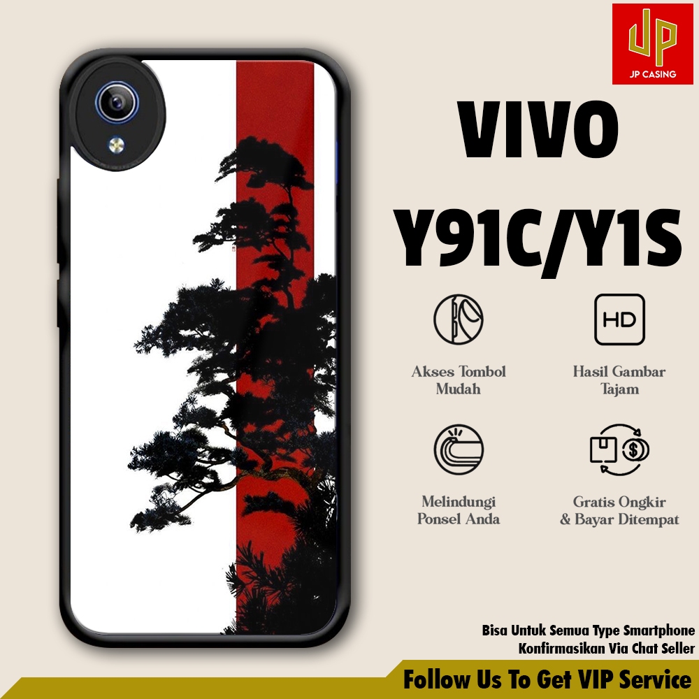 Case Vivo Y91C / Y1S [ ART BUNGA ] Casing Vivo Y91C / Y1S Hardcase Softcase Premium Glossy