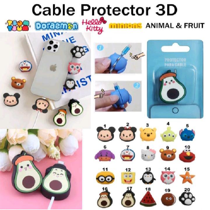KABEL PROTECTOR CABLE BITE 3D CARTOON CABLE BITE VOL 3 SILICON DISNEY
