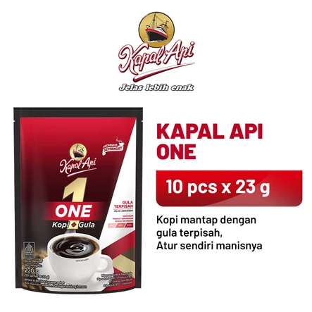 

Kapal Api ONE Kopi + Gula Kemasan Bag isi 10 Sachet