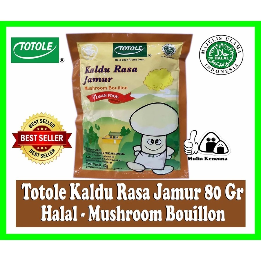 

TOTOLE KALDU RASA JAMUR / KALDU JAMUR 80 GR HALAL - MUSHROOM BOUILLON