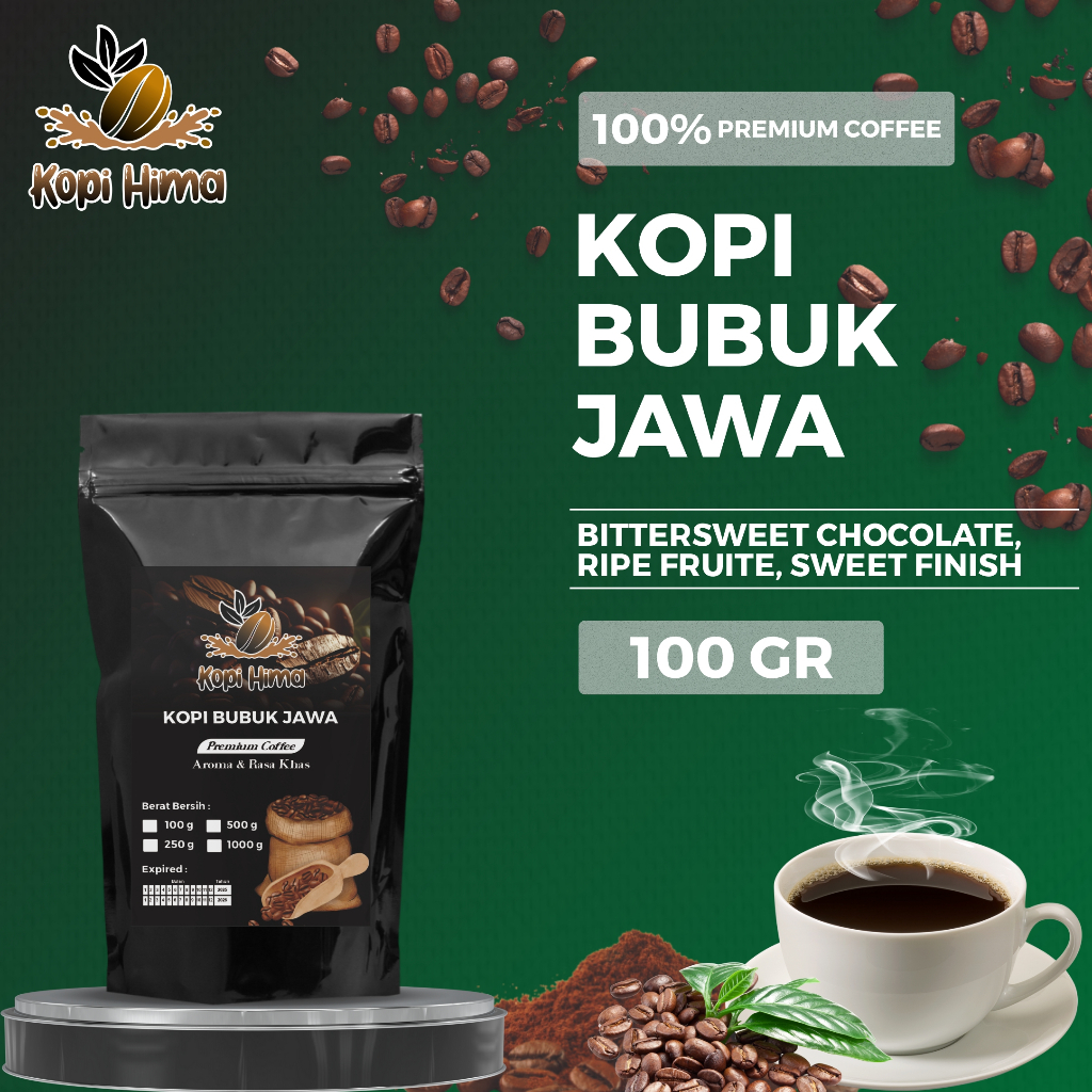 

kopi.hima - bubuk kopi jawa berat 100 gram premium roasting