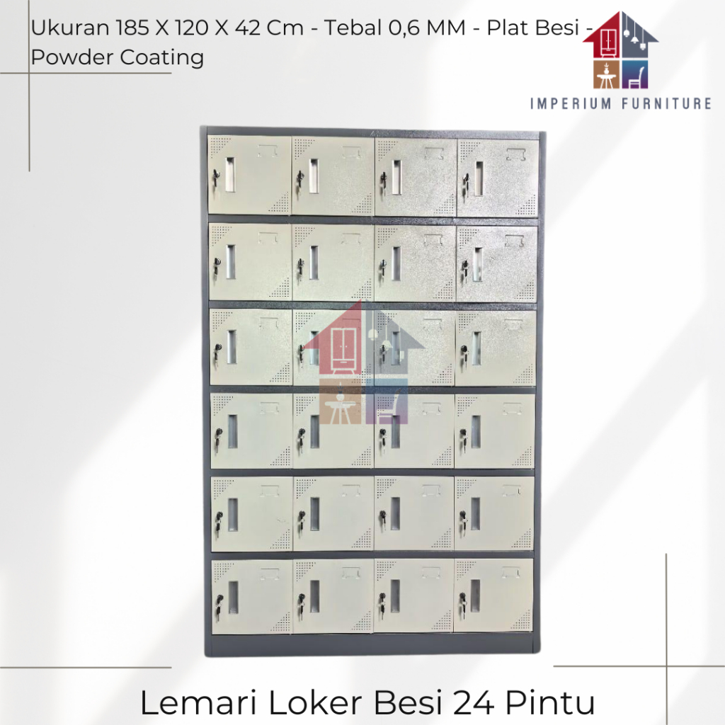 Lemari Loker 24 Pintu / Loker Besi 24 Pintu / Lemari Loker Jumbo /Loker Besi Jumbo / Loker Jumbo / L