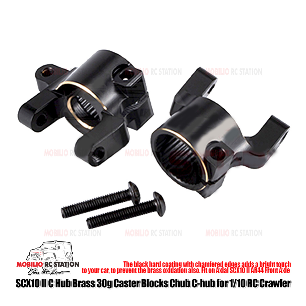Heavy Brass C-Hub Brass Caster Blocks C-hub for Axle Axial SCX10 II