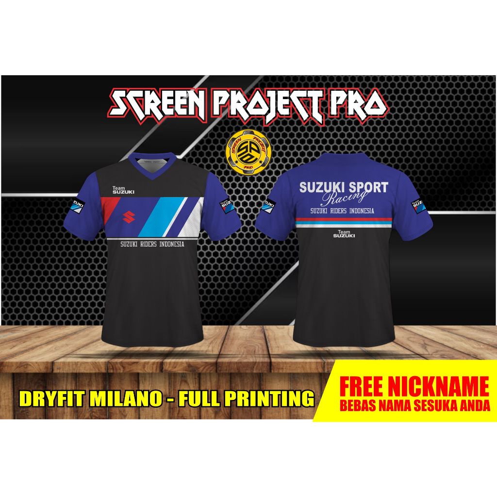 JERSEY KAOS RACING SUZUKI / COSTUM NAMA