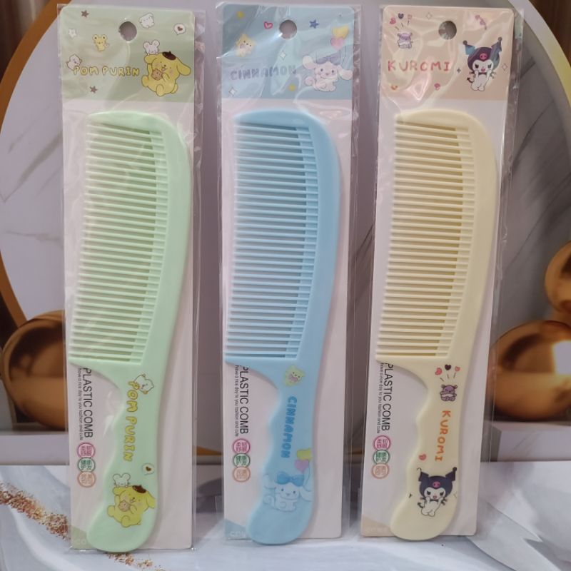 Sisir Karakter/ Sisir Rambut Sanrio/ Sisir Karakter Kuromi/ Sisir Rambut Lucu
