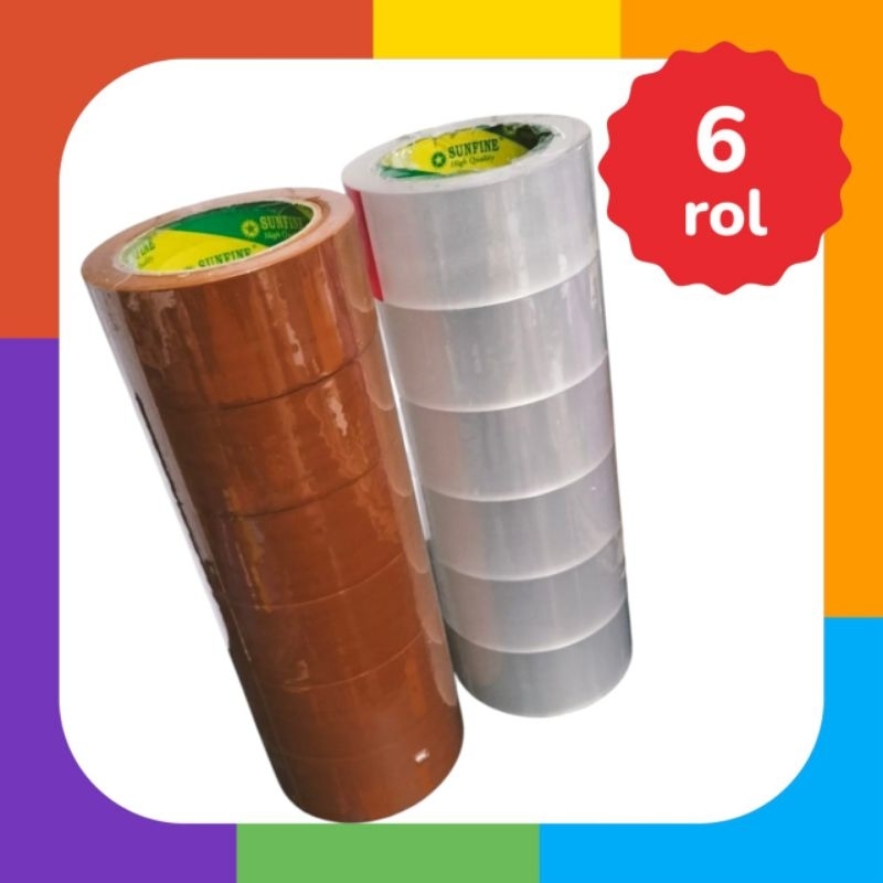 

GROSIR [1Dus=72rol] LAKBAN MURAH SUNFINE 2inch Berkualitas