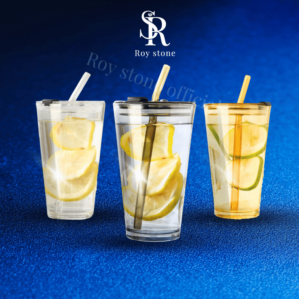 ROYSTONE NEW TUMBLER KACA TEBAL AIR DINGIN DAN PANAS