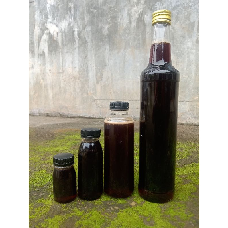 

paket hemat - 4 botol madu hitam manis -Asli Original Hutan -Madu Murni -Madu Hitam Manis