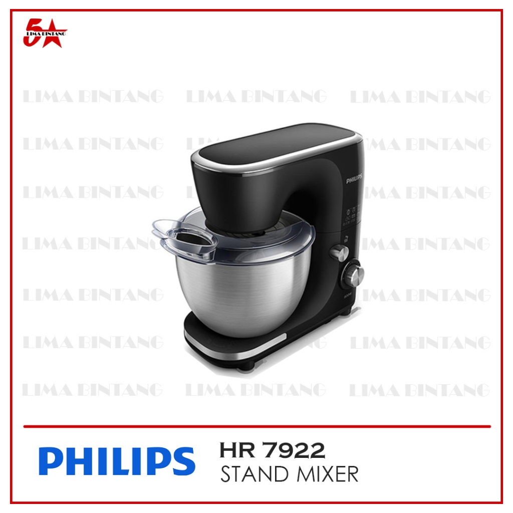 PHILIPS KITCHEN MACHINE STAND MIXER 5 LITER HR-7922 / HR 7922