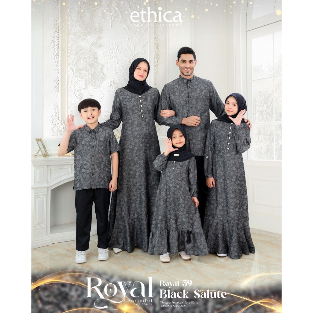 SARIMBIT ROYAL SERIES 2025  ROYAL 39  BLACK SALUTE  GAMIS IBU & ANAK (LODIARZA  + (BELLASKY (ANAK) ✨