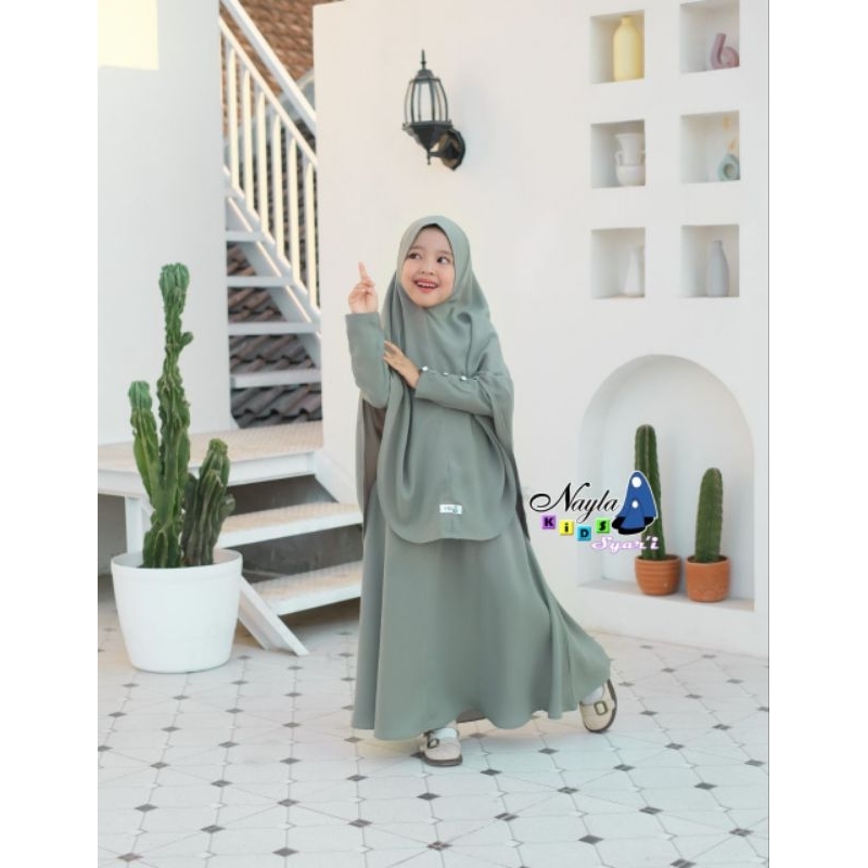 Shafa series #hana by Nayla kids | set mom & kids | set gamis syari