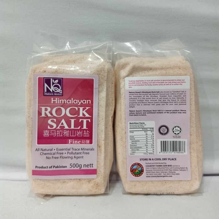 

Nature Quest - Himalayan Rock Salt - 500 gr Garam Organik