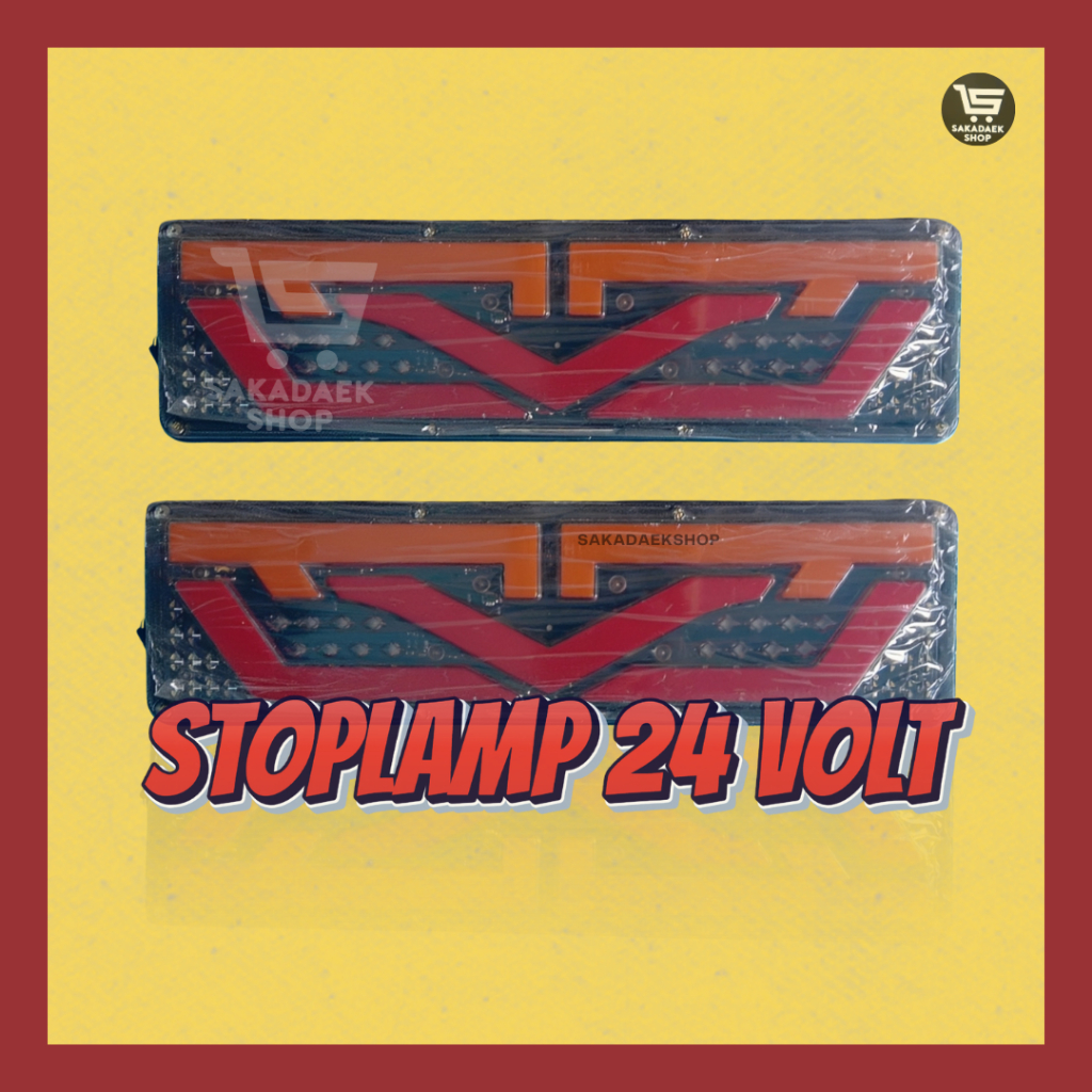 Lampu Stoplamp Rem Belakang Truck 24Volt Model LV - 1 Set